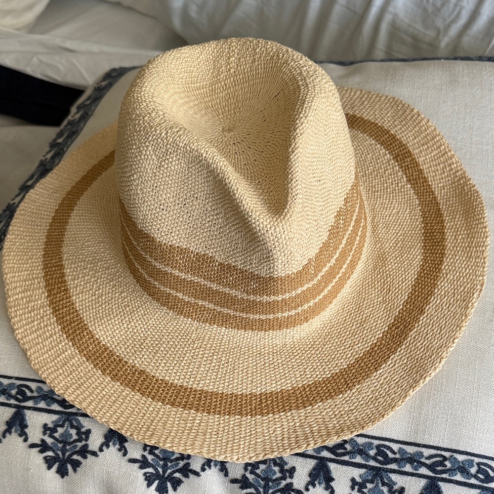 Four Buttons San Diego Hat Company Cream and Tan Hat